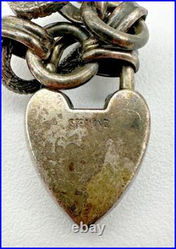 Lot of 4 Charm Bracelets, Sterling Silver, 925