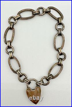 Lot of 4 Charm Bracelets, Sterling Silver, 925