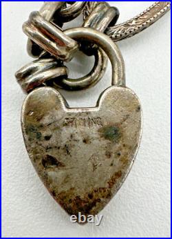 Lot of 4 Charm Bracelets, Sterling Silver, 925