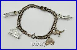 Lot of 4 Charm Bracelets, Sterling Silver, 925