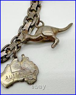 Lot of 4 Charm Bracelets, Sterling Silver, 925