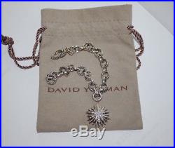 Mint David Yurman Starburst Charm Bracelet Diamond/sterling Silver $1450