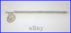 Miran 230618 Sterling Silver 925 Najo Beaded Bracelet with Oval Charm RRP $225