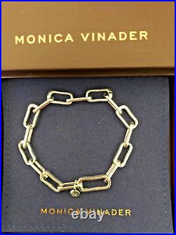 Monica Vinader Alta Capture Charm Bracelet Sterling Silver New RRP£250