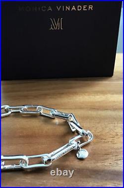 Monica Vinader Sterling Silver Alta Capture Charm Bracelet New RRP £250 LGH=20cm