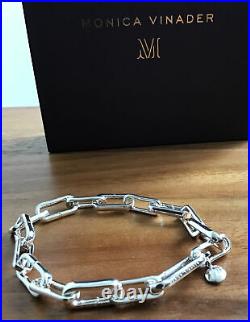Monica Vinader Sterling Silver Alta Capture Charm Bracelet New RRP £250 LGH=20cm