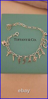 NEW Auth Tiffany & Co. Charm Bracelet Sterling Silver 925