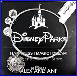 NEW Disney ALEX AND ANI Star Wars Yoda SILVER Charm Bracelet Do or do not