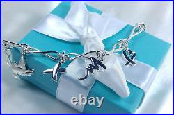 NEW Tiffany & Co. Paloma Picasso Charm Bracelet 7.5 Inch MED Sterling Silver 925