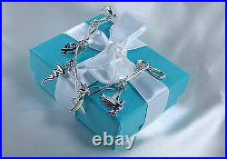 NEW Tiffany & Co. Paloma Picasso Charm Bracelet 7.5 Inch MED Sterling Silver 925