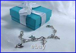 NEW Tiffany & Co. Paloma Picasso Charm Bracelet 7.5 Inch MED Sterling Silver 925