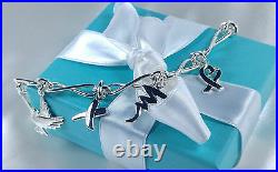 NEW Tiffany & Co. Paloma Picasso Charm Bracelet 7.5 Inch MED Sterling Silver 925
