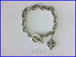 NICE Lagos Sterling Silver Toggle Bracelet with Fleur De Lis Charm. 8. BUY NOW
