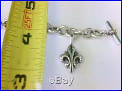 NICE Lagos Sterling Silver Toggle Bracelet with Fleur De Lis Charm. 8. BUY NOW