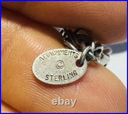 NYC New York City Landmarks Attractions Sterling Silver Charm Bracelet Signed