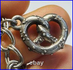 NYC New York City Landmarks Attractions Sterling Silver Charm Bracelet Signed