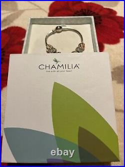 New Chamilia Charm Silver Bracelet With 7 Charms