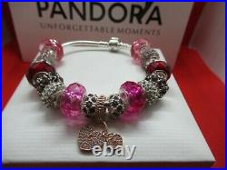 New Genuine Pandora Bracelet Charms + Box and Gift Bag