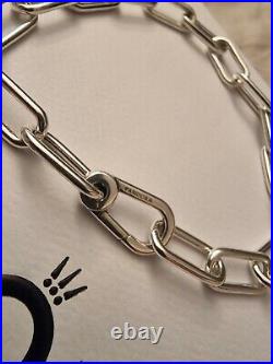 New boxed Pandora ME Link Chain Bracelet, blue link chain charm, moon 3in1 22cm