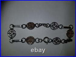 OMG Ola Marie Gorie Orkney Scottish 925 Sterling Silver Magnus Charm Bracelet