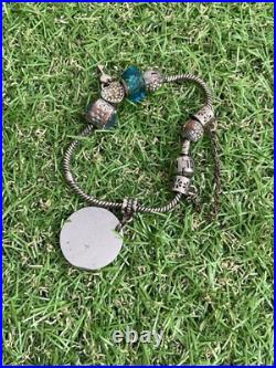 Original Pandora Bracelet With Mixed Charms 925 Sterling Silver (A53)