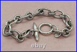 Oval Silver Link Charm Bracelet