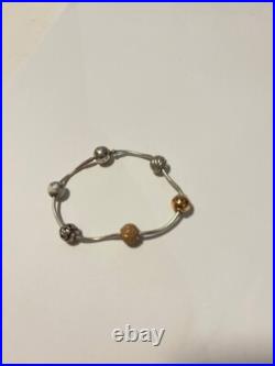 PANDORA Bracelet Essence with 5 charms, S925 ALE / 19cm PANDORA Bracelet Essence with 5 charms, S925 ALE / 19cm