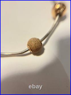 PANDORA Bracelet Essence with 5 charms, S925 ALE / 19cm PANDORA Bracelet Essence with 5 charms, S925 ALE / 19cm