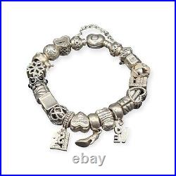 PANDORA Charm Bracelet S925 ALE 18.5cm 69.5g