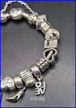 PANDORA Charm Bracelet S925 ALE 18.5cm 69.5g