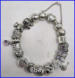 PANDORA Charm Bracelet S925 ALE 18cm 65.1g