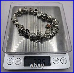 PANDORA Charm Bracelet S925 ALE 21cm 78.5g