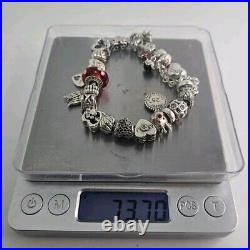 PANDORA Full Charm Bracelet S925 ALE 73.7g