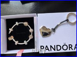 PANDORA bracelet with charms 17cm
