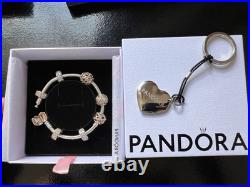 PANDORA bracelet with charms 17cm