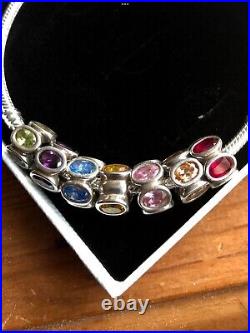 Pandora ALE 925 sterling silver 8 charm bracelet