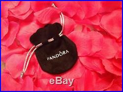 Pandora Barrel Clasp Bracelet w 2 Clips and Charm Love and Hearts Collection