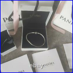 Pandora Bracelet 19cm And 14 Charms authentic