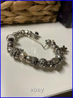 Pandora Bracelet Full Of Charms Silver Used Bead Charm Genuine. RRP £700+