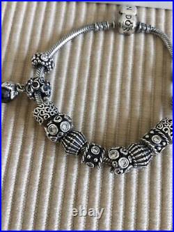 Pandora Bracelet Pandora Charms Sterling Silver All Stamped Ale 925 Exc Cond