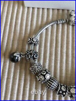 Pandora Bracelet Pandora Charms Sterling Silver All Stamped Ale 925 Exc Cond