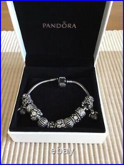 Pandora Bracelet Pandora Charms Sterling Silver All Stamped Ale 925 Exc Cond