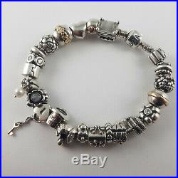 Pandora Charm Bracelet 20cm Boxed and with Charms