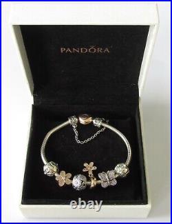 Pandora Charm Bracelet Sterling Silver Pandora Four Charm Bracelet