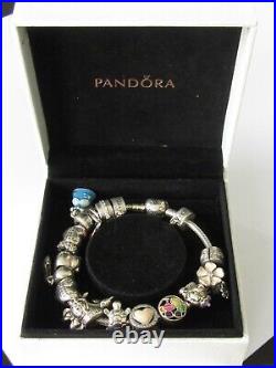 Pandora Charm Bracelet Sterling Silver Pandora Seventeen Charm Bracelet