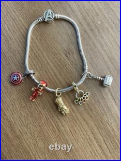 Pandora Marvel Bracelet With Five Marvel Charms
