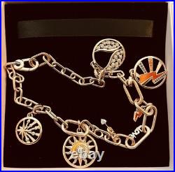 Pandora Me Rose Gold Bracelet with Charms, Links and Box Excellent Condition