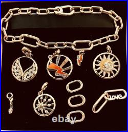 Pandora Me Rose Gold Bracelet with Charms, Links and Box Excellent Condition