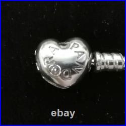 Pandora Moments 18cm Silver Bracelet with 9 Charms Free P&P