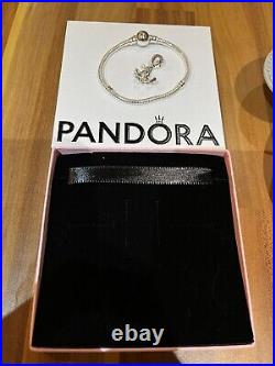 Pandora Moments Disney 100th Anniversary Bracelet & Oswald Dangle Charm + Box